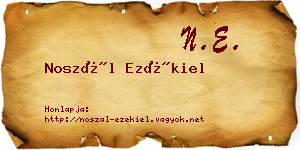 Noszál Ezékiel névjegykártya